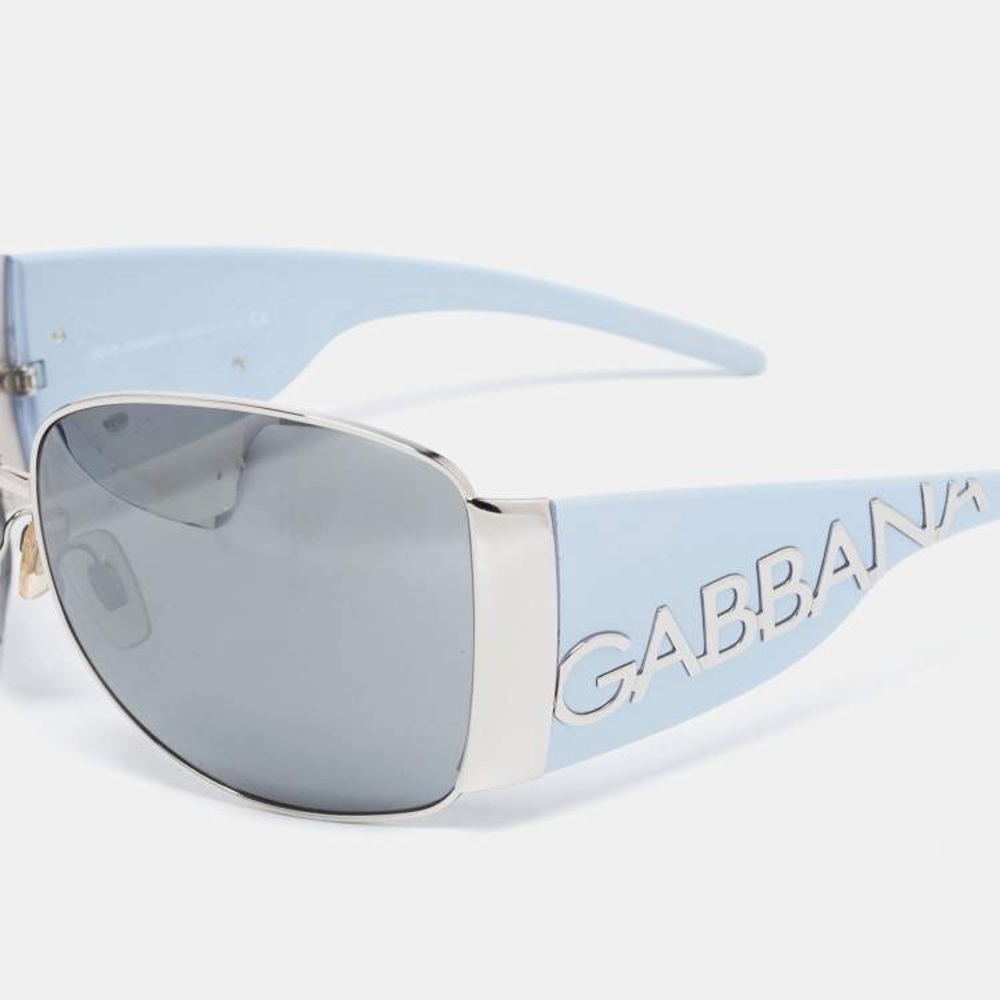 DOLCE & GABBANA vintage mint condition baby blue silver sunglasses